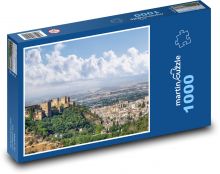 Alhambra - Granada, architektúra Puzzle 1000 dielikov - 60 x 46 cm 