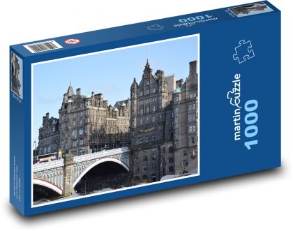 Edynburg - zabytkowe centrum, most - Puzzle 1000 elementów, rozmiar 60x46 cm