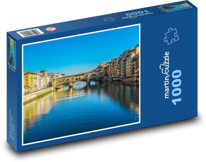 Ponte Vecchio - most we Florencji, Włochy - Puzzle 1000 elementów, rozmiar 60x46 cm