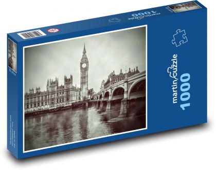 Velká Británie - město, Londýn - Puzzle 1000 dílků, rozměr 60x46 cm
