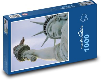 Statua Wolności - Nowy Jork, Stany Zjednoczone - Puzzle 1000 elementów, rozmiar 60x46 cm