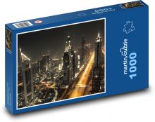 Dubai City Night Puzzle 1000 pieces - 60 x 46 cm 