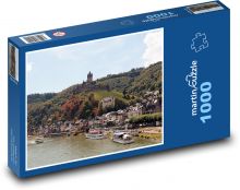 Castle - boats, vineyards Puzzle 1000 pieces - 60 x 46 cm 