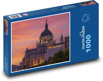 Madrid - Španělsko, západ slunce - puzzle 1000 dílků