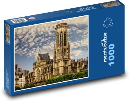 Paríž - Kostol, Francúzsko - Puzzle 1000 dielikov, rozmer 60x46 cm