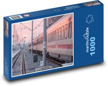 Vlak - vlakové nádraží, stanice Puzzle 1000 - 60x46 cm