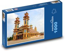 Świątynia - Wietnam, miasto Puzzle 1000 elementów - 60x46 cm