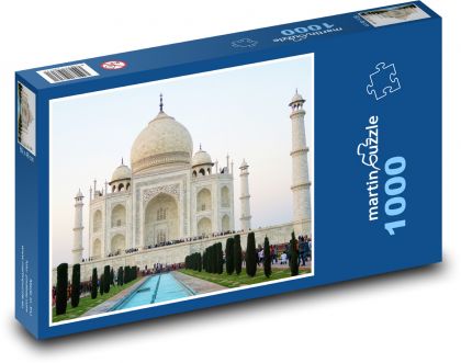 Tacmahal - minaret, kopuła - Puzzle 1000 elementów, rozmiar 60x46 cm