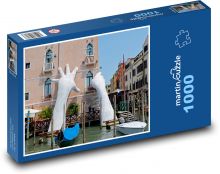 Venice - giant hands, Italy Puzzle 1000 pieces - 60 x 46 cm 