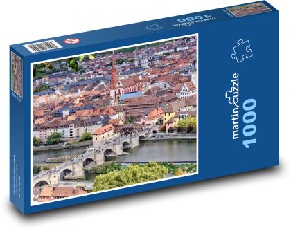 Würzburg - Germany, city - Puzzle 1000 pieces, size 60x46 cm 