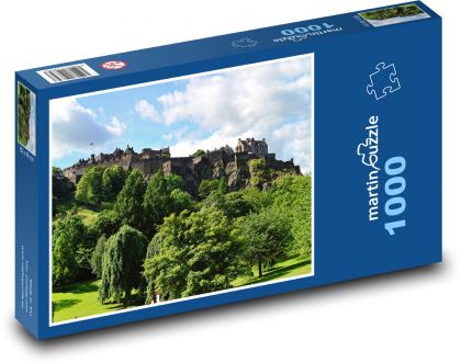 Edinburgh - hrad, Skotsko - Puzzle 1000 dílků, rozměr 60x46 cm