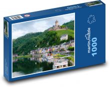 Krajina - město, les Puzzle 1000 dílků - 60 x 46 cm