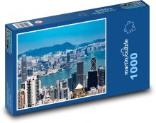 Hong Kong - město, panorama Puzzle 1000 dílků - 60 x 46 cm