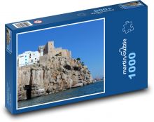 Castle - city, sea Puzzle 1000 pieces - 60 x 46 cm 