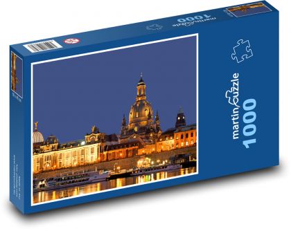 Drážďany - príroda, Labe. - Puzzle 1000 dielikov, rozmer 60x46 cm