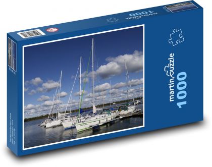 Lodě - moře, nebe - Puzzle 1000 dílků, rozměr 60x46 cm