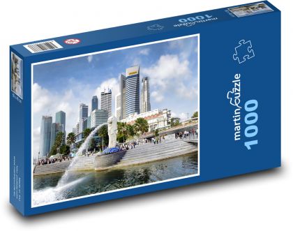 Singapur - Azja, miasto - Puzzle 1000 elementów, rozmiar 60x46 cm