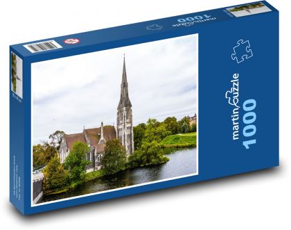 Kostel - Kodaň, Dánsko - puzzle 1000 dílků