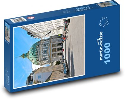 Kodaň - Dánsko, kostel - Puzzle 1000 dílků, rozměr 60x46 cm