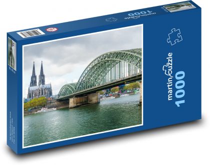 Deutschland - Köln, Eisenbahnbrücke - Puzzle - 1000 Teile