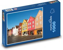 Bergen - eine Stadt in Norwegen Puzzle 1000 Teile - 60 x 46 cm