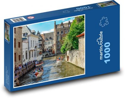 Belgia - Brugia - Puzzle 1000 elementów, rozmiar 60x46 cm