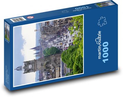 Edinburgh - Škótsko, mesto - Puzzle 1000 dielikov, rozmer 60x46 cm
