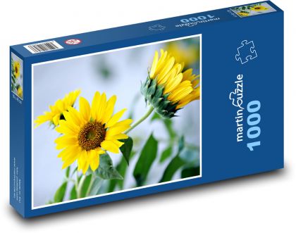 Slnečnice - žlté kvety - Puzzle 1000 dielikov, rozmer 60x46 cm