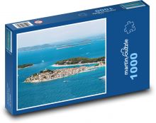Chorvatsko - město v moři Puzzle 1000 - 60x46 cm