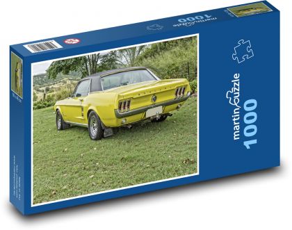 Ford Mustang - veteran, car - Puzzle 1000 pieces, size 60x46 cm 