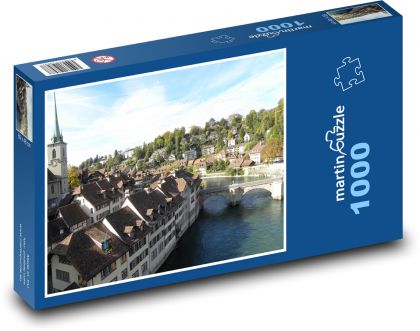 Švýcarsko - Bern, město - puzzle 1000 dílků
