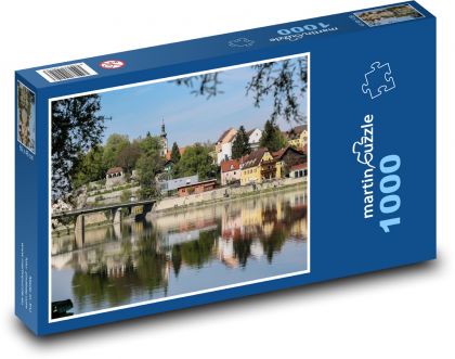 Schärding - Rakousko, barokní město  - puzzle 1000 dílků