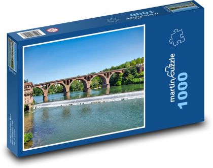 Albi - most we Francji - Puzzle 1000 elementów, rozmiar 60x46 cm
