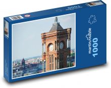 Berlin - věž, radnice  Puzzle 1000 dílků - 60 x 46 cm