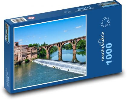 Albi - Francja, most nad rzeką - Puzzle 1000 elementów, rozmiar 60x46 cm