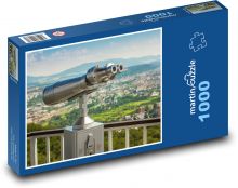 Lornetka - wieża widokowa Puzzle 1000 elementów - 60x46 cm