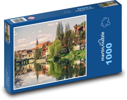 Rieka - stromy - Puzzle 1000 dielikov, rozmer 60x46 cm