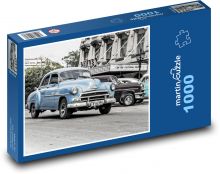 Auto - modré, automobil Puzzle 1000 - 60x46 cm