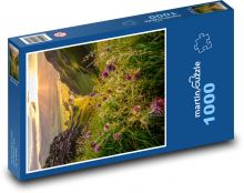 Západ slunce v přírodě Puzzle 1000 dílků - 60 x 46 cm
