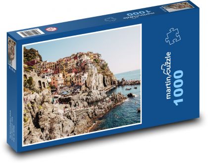 Manarola - Italien, Stadt am Meer - Puzzle - 1000 Teile