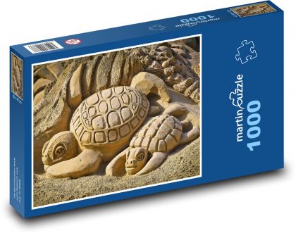 Korytnačky piesočné - Puzzle 1000 dielikov, rozmer 60x46 cm