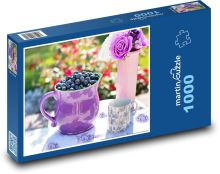Blueberries - summer fruit Puzzle 1000 pieces - 60 x 46 cm 