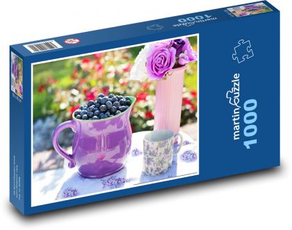 Borůvky - letní ovoce - puzzle 1000 dílků
