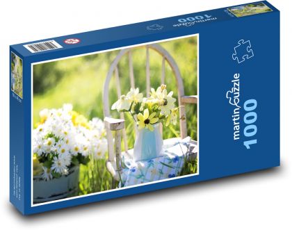 Sedmokrásky -  kvety - Puzzle 1000 dielikov, rozmer 60x46 cm