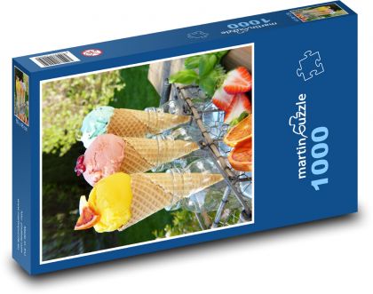 Zmrzlina - letné občerstvenie - Puzzle 1000 dielikov, rozmer 60x46 cm