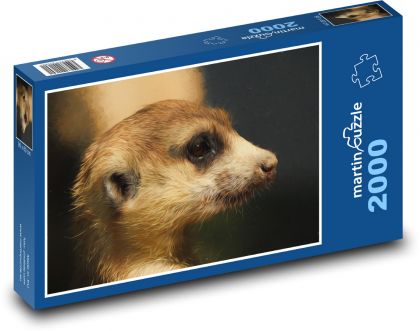 Vedúci surikaty - Puzzle 2000 dielikov, rozmer 90x60 cm 