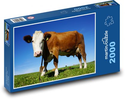 Kráva - Puzzle 2000 dílků, rozměr 90x60 cm