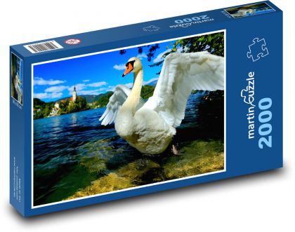 Swan - Puzzle 2000 pieces, size 90x60 cm 