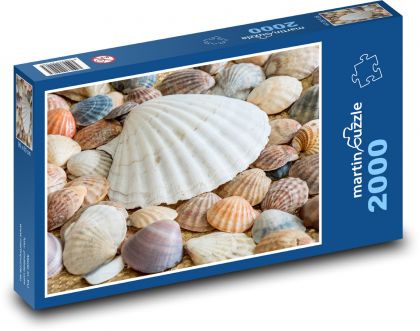 Mořské mušle - Puzzle 2000 dílků, rozměr 90x60 cm
