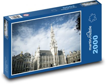Radnica na námestí Grand Place v Bruseli - Puzzle 2000 dielikov, rozmer 90x60 cm 